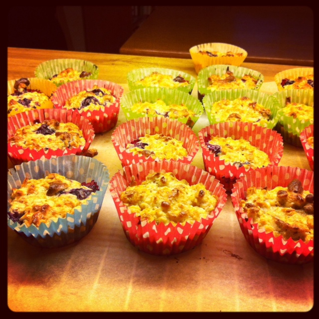 Ganske sunne blåbærmuffins!