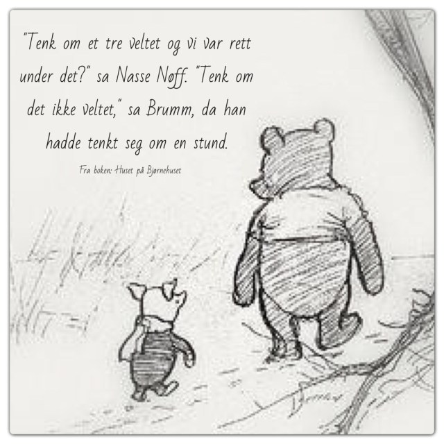 Ole Brumm og en god venn. 